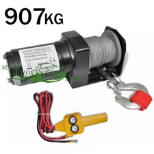 907kg Elektrische Seilwinde Fabelernbedienung Seilzug Elektrowinde ATV Quad
