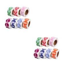  7 Rollen Größe Aufkleber