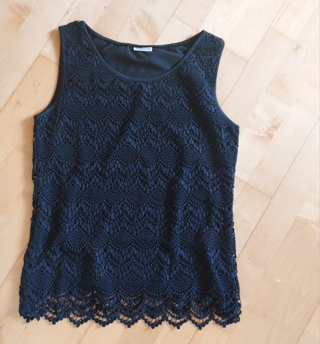 Street one spitzentop schwarz - street,
