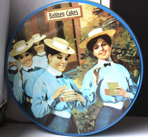 Alt blechdose 24cm - 24cm, bahlsen
