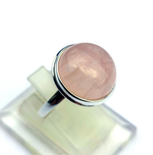 Ring mit rosenquarz 925er - mit,
