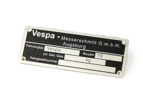 Typenschild oem qualität - typenschild, -oem