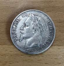 5 Francs 1870 Napoleon III. Silber Paris A