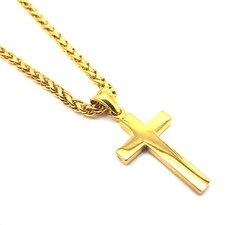 Edelstahl Kreuz Anhänger mit