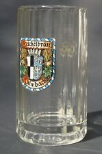 antik Bierglas Bierkrug mit Henkel Reichelbräu Kulmbach 1940er+Sammlerglas