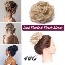 Haar Teil wie Echthaar Dutt Haargummi Haarverlängerung Haarknoten Haar Bun Dick