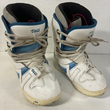 VANS Emigre Performance Snowboard Stiefel Weiß/Blau Spitze Damen 8 #6L3