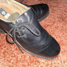Haferlschuhe Schuhe Gr. 43 -eher wie 44- LANDHAUS Echt Leder Gepflegt SchwarzHaf