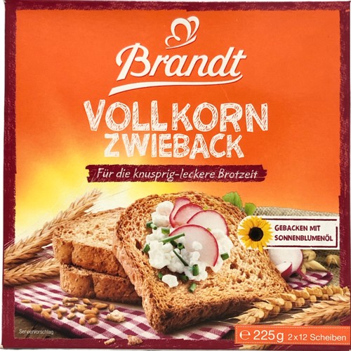 Brandt vollkorn zwieback - vollkorn,