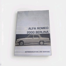 BETRIEBSANLEITUNG  Alfa Romeo 2000 Berlina 