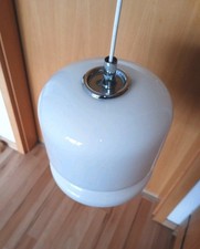 Designerleuchte Milchglas 80er