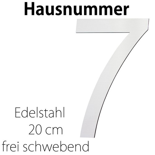 Edelstahl hausnummer cm - edelstahl,