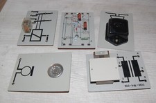 VEB (DDR) 5er- SET ELEKTRO EXPERIMENTIER MODULPLATTEN von 60/70er JAHRE Nr.6