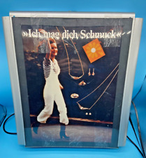 #SE3496# altes Just Normlicht Schmuck Werbung Reklame *RARITÄT* 47x42x8cm