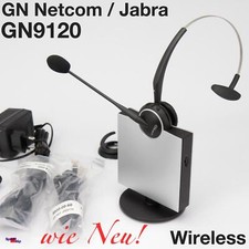 WIE NEU! GN NETCOM GN9120 JABRA WIRELESS PROFI HEADSET FLEX BOOM NC MIC EHS DECT