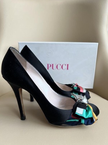 Women emilio pucci heels black - heels,