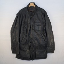 Barbour Bushman Black Leather