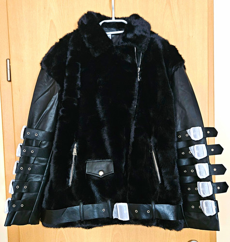 Damen biker jacke - damen, schwarz
