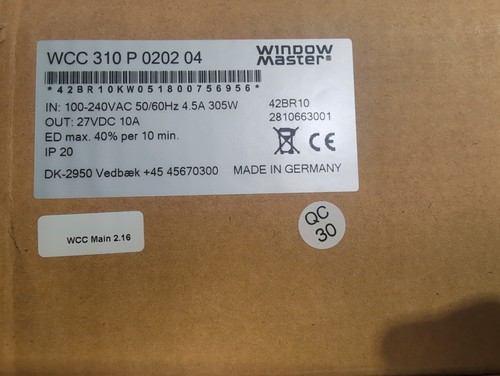 Mwst inc window - window, master
