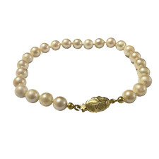 einreihiges Perlenarmband