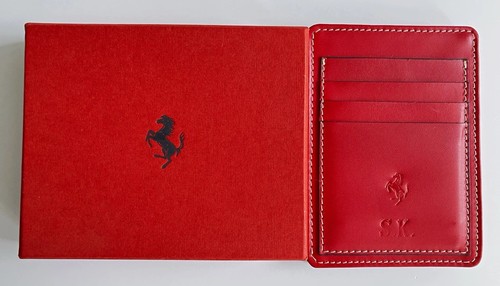 Ferrari leder kartenetui rot - ferrari,