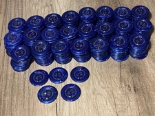 Perlmutt Jetons Wert 2€ blau