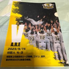 Hanshin Tigers Gourmet Collaboration Limited Clear File Waist Up Manager Okada