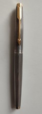 Top & Rare Parker 75 Cisele Sterling Silber Füller Fountain Pen 585 Gold Feder M