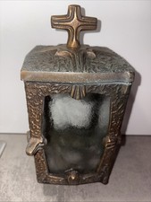 Grablampe Laterne In Bronze Sakral Friedhof Antik Grabstätte