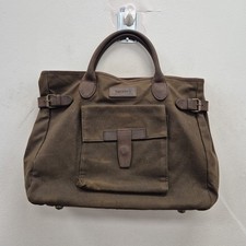 Barbour Weekend Wachs wasserdicht Baumwolle braun Country Schulter Handtasche Beuteltasche Tasche #2