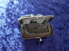 Antikes Ketten Geldtäschchen Geldkatze Theater Täschchen Geldbeute Portemonnaie 