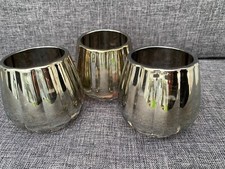 DAS DEPOT TEELICHT WINDLICHT KERZENHALTER GLAS 3 STÜCK