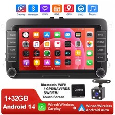 Für VW Golf 5 6 Plus Touran Caddy Jetta Autoradio Android 14 Carplay GPS NAVI