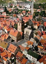 Alsfeld Fliegeraufnahme Rathaus Walpurgiskirche Weinhaus