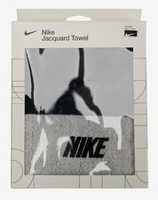 Nike Jacquard Handtuch Sport Baumwolle Schwarz Fitness Laufen Pool Handtücher...