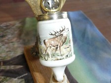 Jäger/Gesteckpfeife Motiv Kapitaler Hirsch mit Pfeifenständer