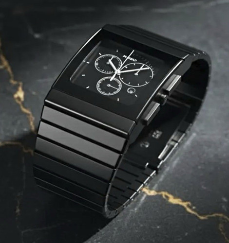 Rechteckige analog armbanduhr - rechteckige, analog-armbanduhr