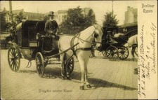Ak Berlin, Berliner Typen, Droschke zweiter Klasse - 10376512