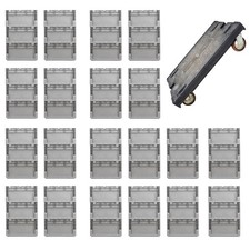 36x EuroBox 40x30x22 cm + Transportroller Kunststoffbehälter Rollbrett Lagerbox