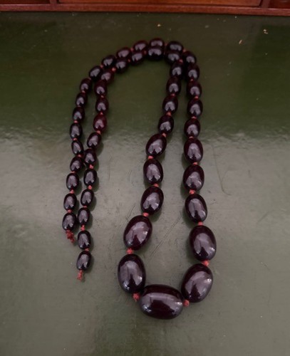 Cherry amber bakelit halskette - cherry,