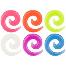 Dehnungsspirale Dehnungsschnecke Ohr Dehner Plug Expander - Glow in the Dark