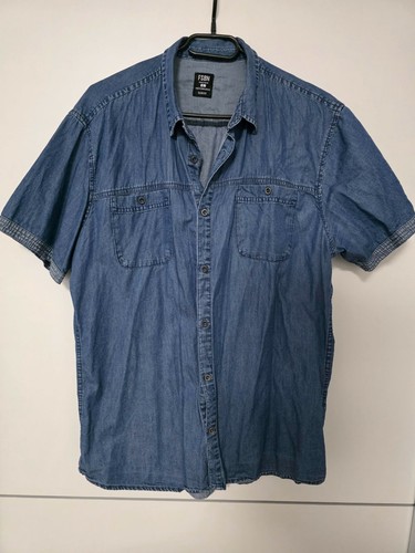 Smog herren jeanshemd kurzarm - herren,