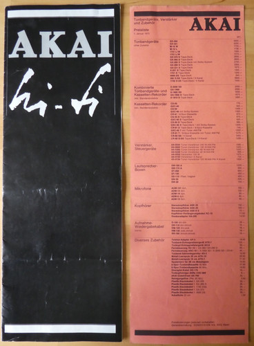 Akai hifi tonbandgeräte 1973 - hifi,