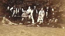 Viktorianisches CDV Foto Männer Frauen einige Soldaten? Hartridge Sunninghill Berkshire