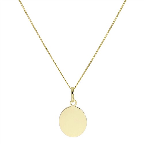 Gold gravierbar oval - 9k,