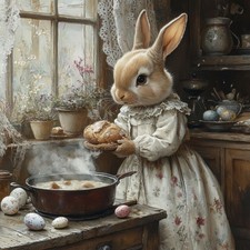 Wandbild Vintage Shabby Küche