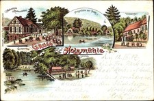 Litho Eldagsen Springe Niedersachsen, Gruß von der Holzmühle,... - 3902249