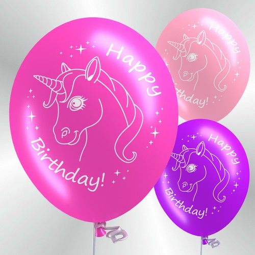 Luftballons einhorn geburtstag - luftballons,