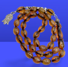 Tesbih OSMANLI Lale SIKMA Kehribar Tespih Arpa BüyükBOY Islamische Gebetskette