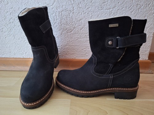 Schwarze stiefel aus - stiefel, nubuk